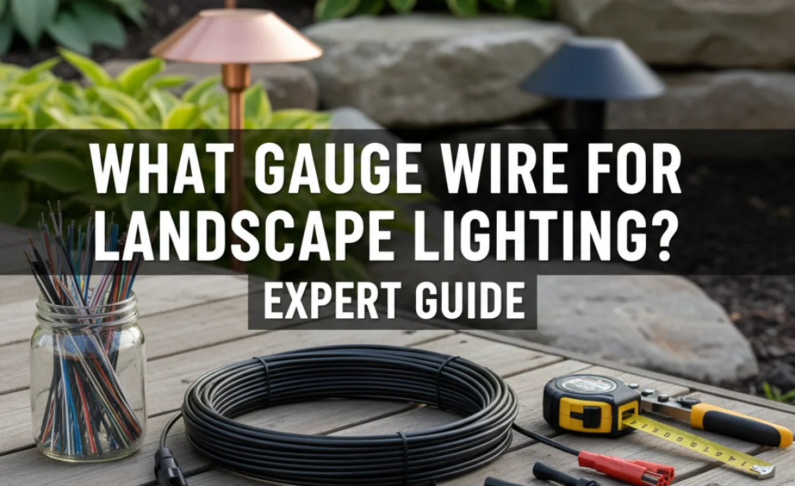 What Gauge Wire For Landscape Lighting? Expert Guide