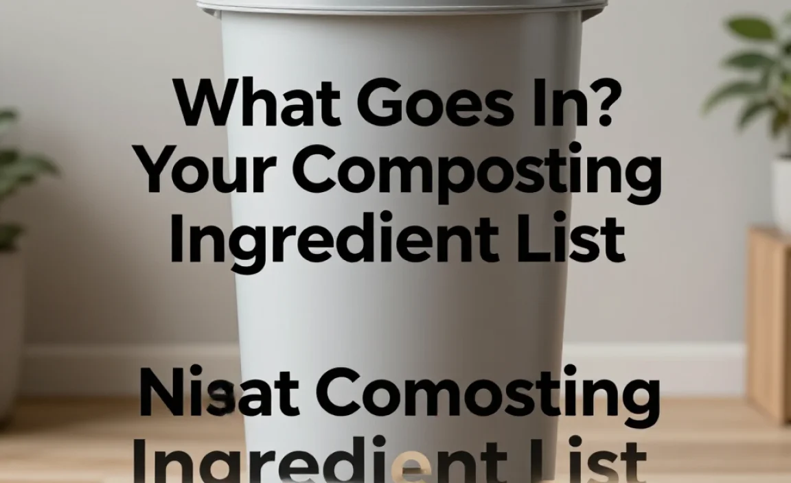 What Goes In? Your Composting Ingredient List