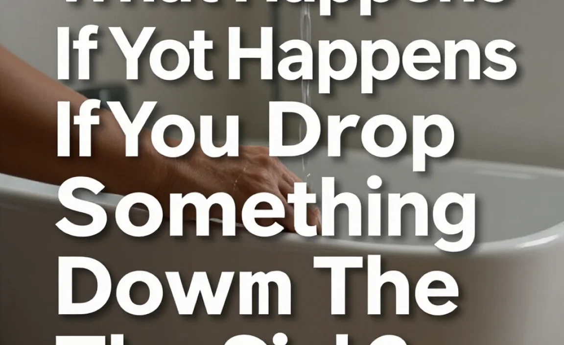 What Happens If You Drop Something Down The Sink?