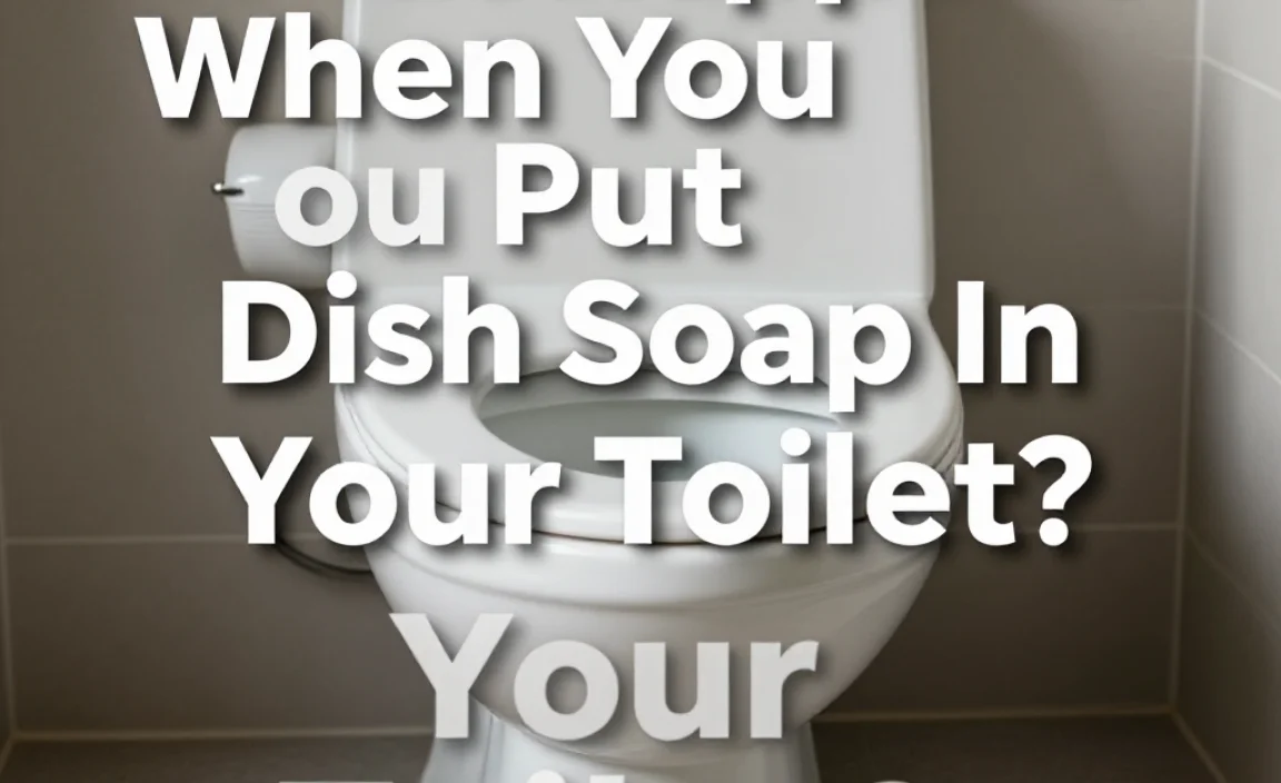 What Happens When You Put Dish Soap In Your Toilet?
