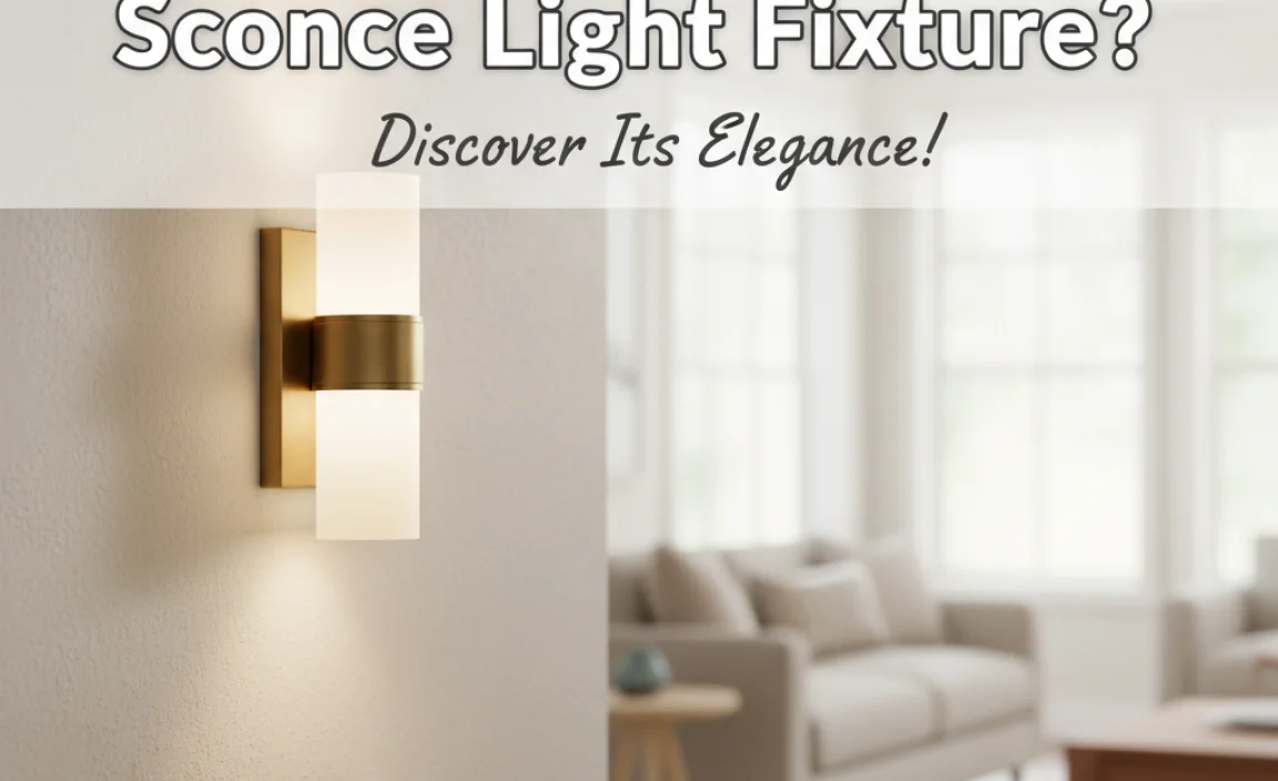 What Is A Sconce Light Fixture? Discover Its Elegance!