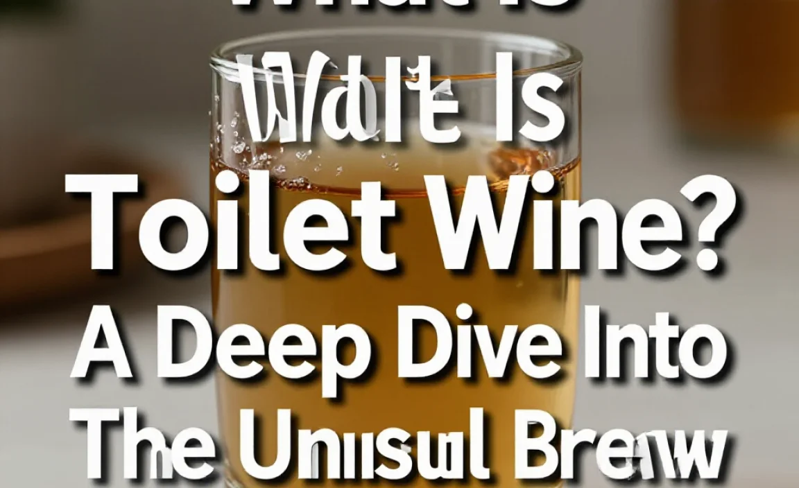 What Is Toilet Wine? A Deep Dive Into The Unusual Brew