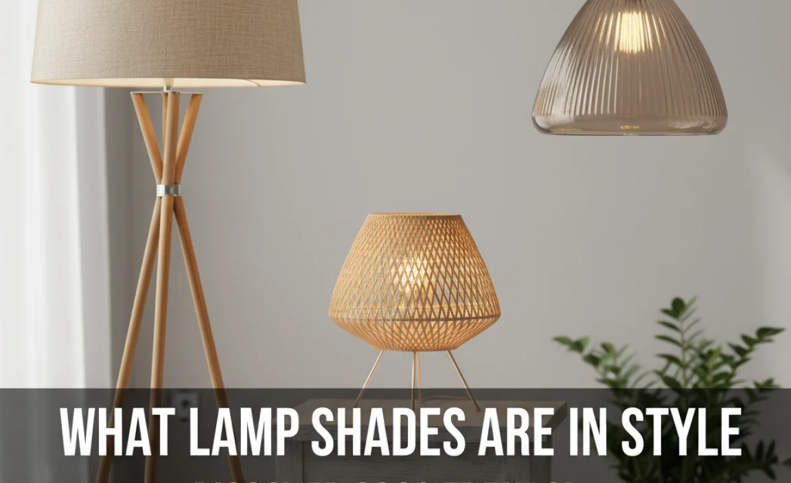 What Lamp Shades Are In Style: Discover 2023 Trends!