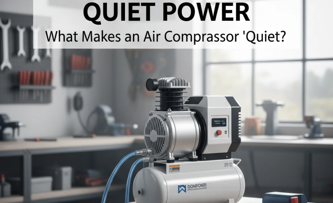 What Makes an Air Compressor &ldquo;Quiet&rdquo;?