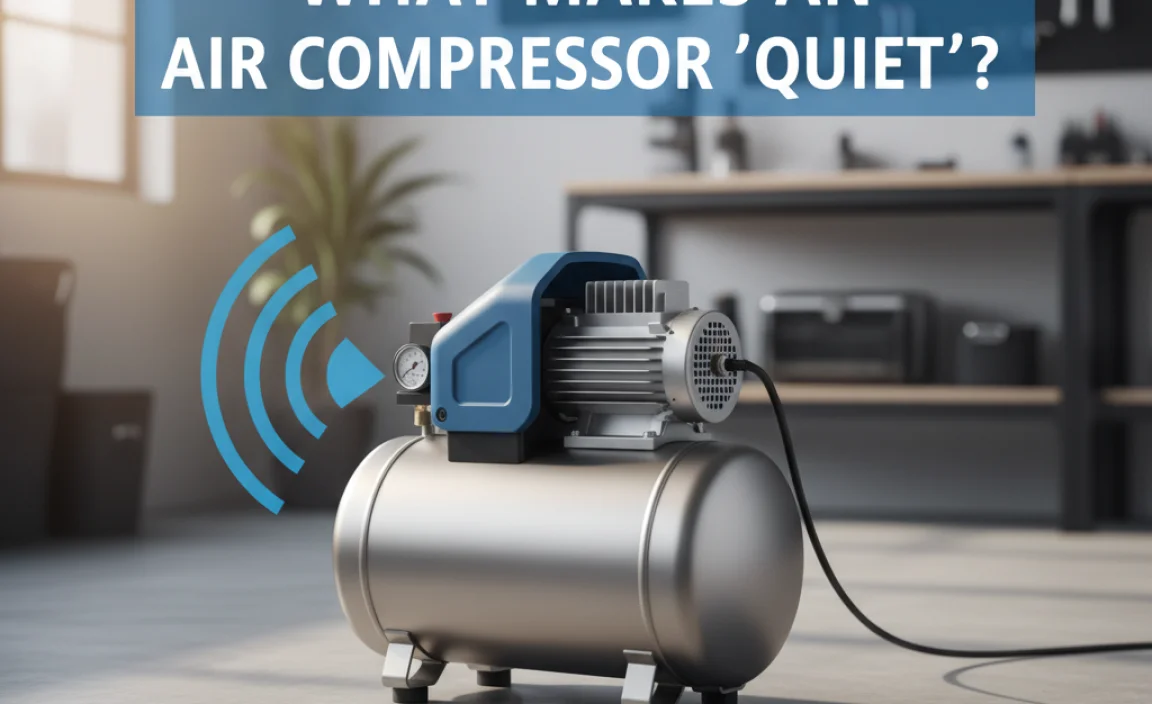 What Makes an Air Compressor &ldquo;Quiet&rdquo;?