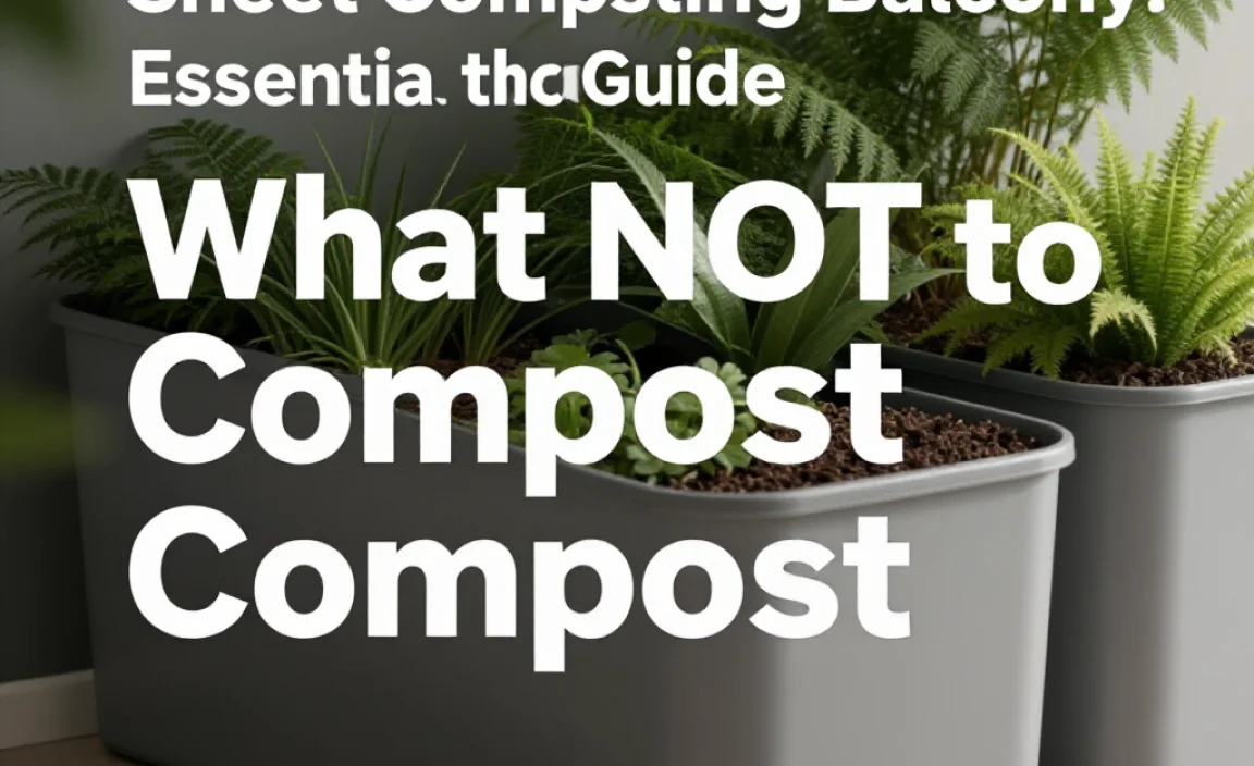What NOT to Compost