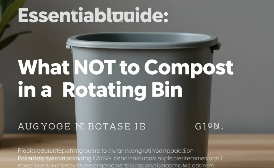 What NOT to Compost in a Rotating Bin
