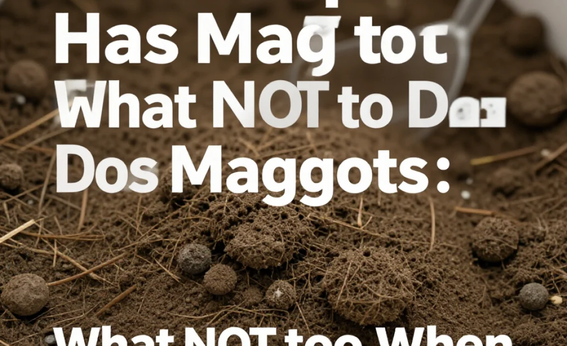 What NOT to Do When You Find Maggots