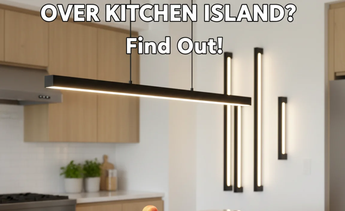 What Size Linear Light Over Kitchen Island? Find Out!