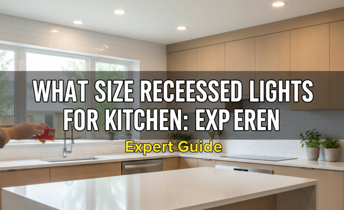 What Size Recessed Lights For Kitchen: Expert Guide