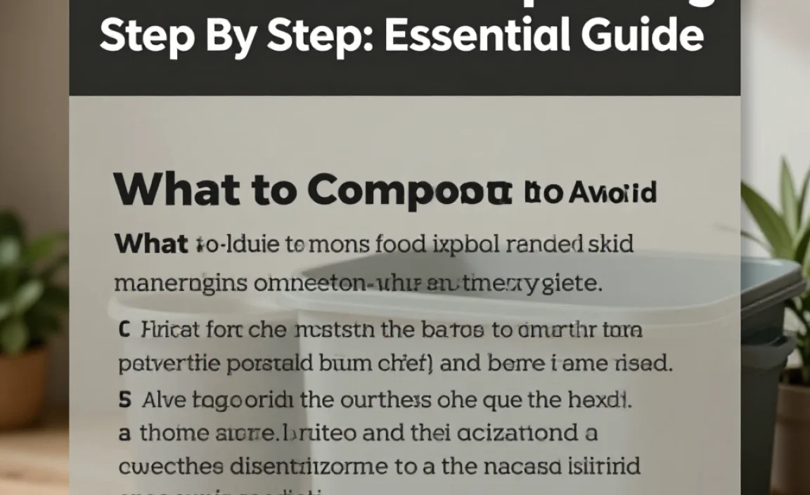 What to Compost and What to Avoid