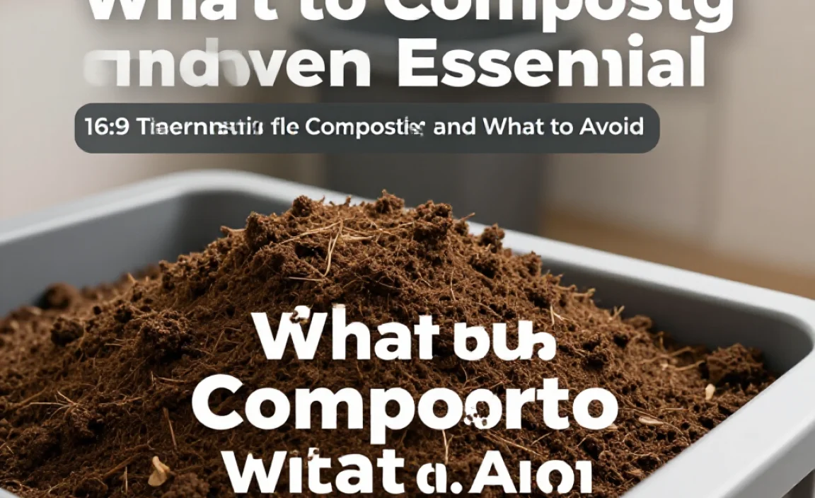What to Compost and What to Avoid