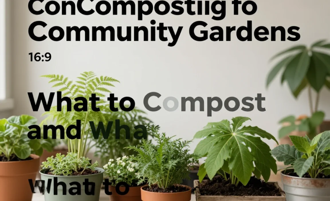 What to Compost and What to Avoid