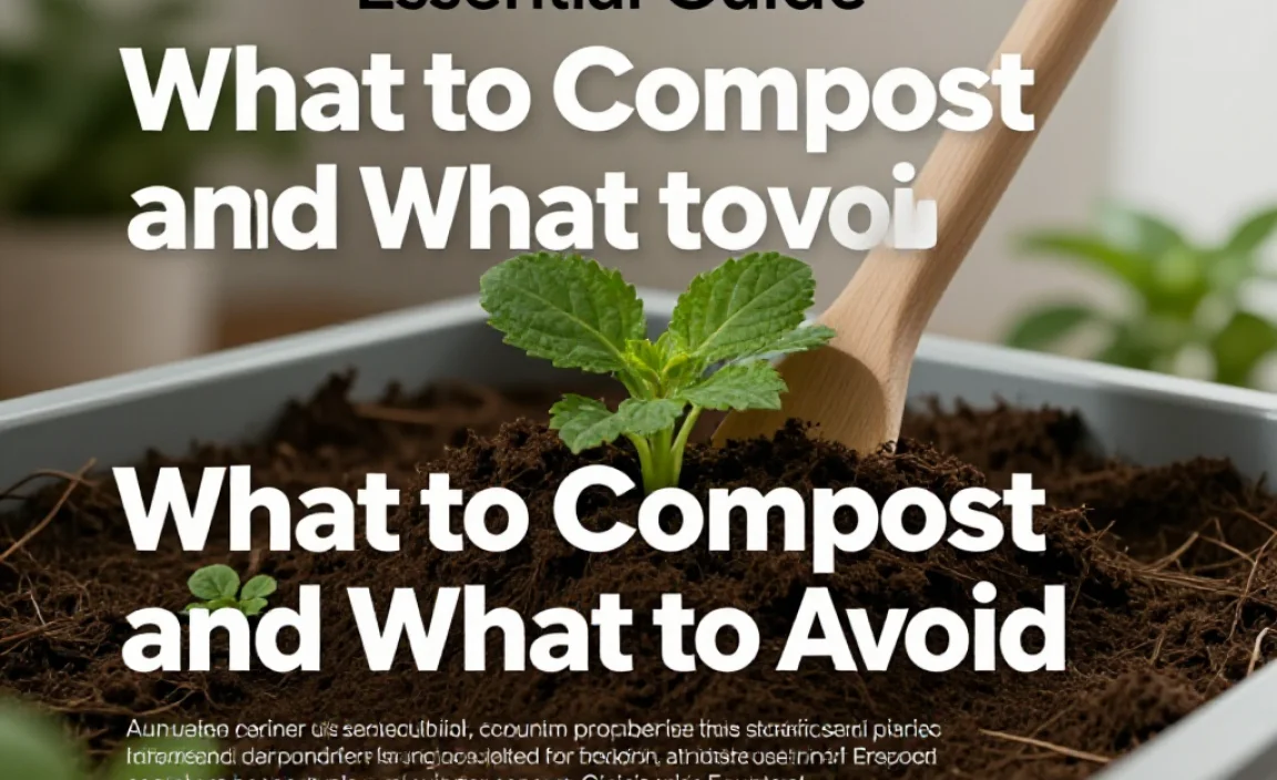 What to Compost and What to Avoid