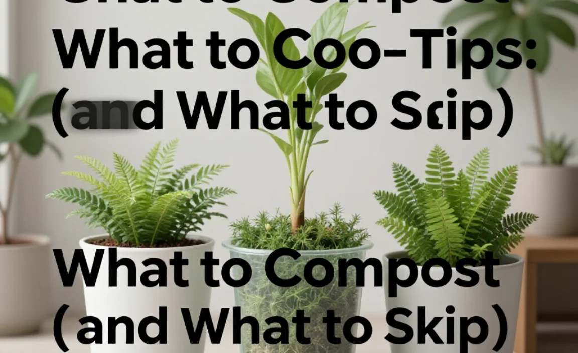 What to Compost (and What to Skip!)