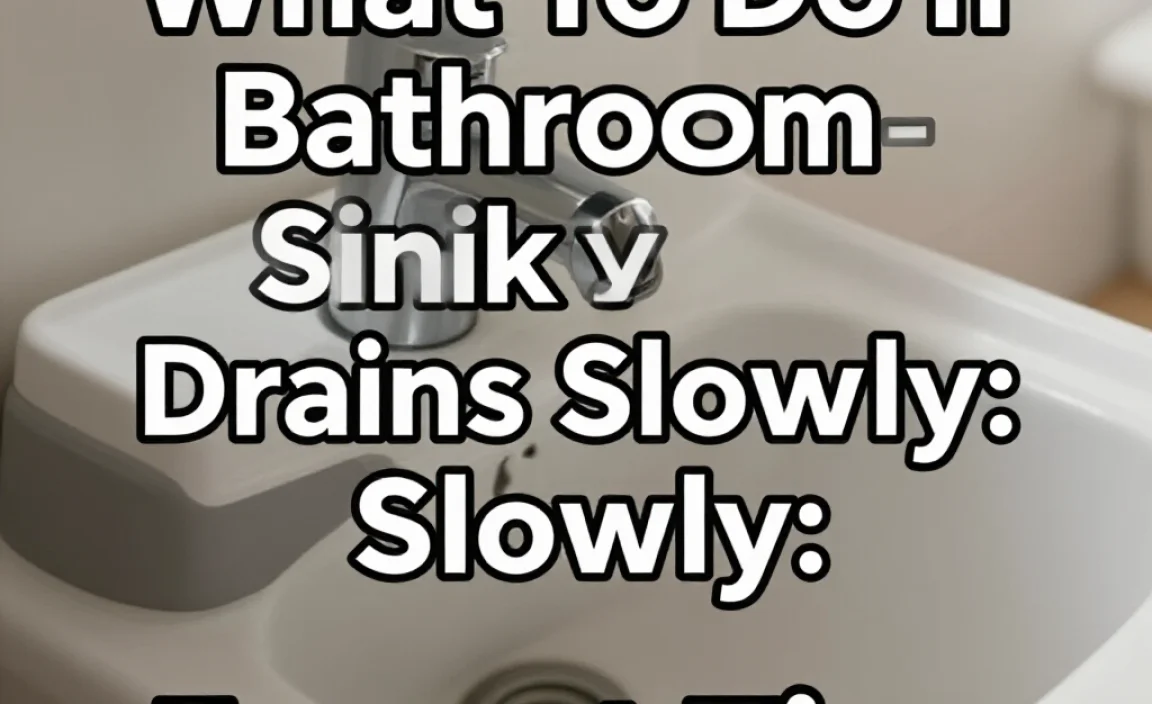 What To Do If Bathroom Sink Drains Slowly: Expert Tips