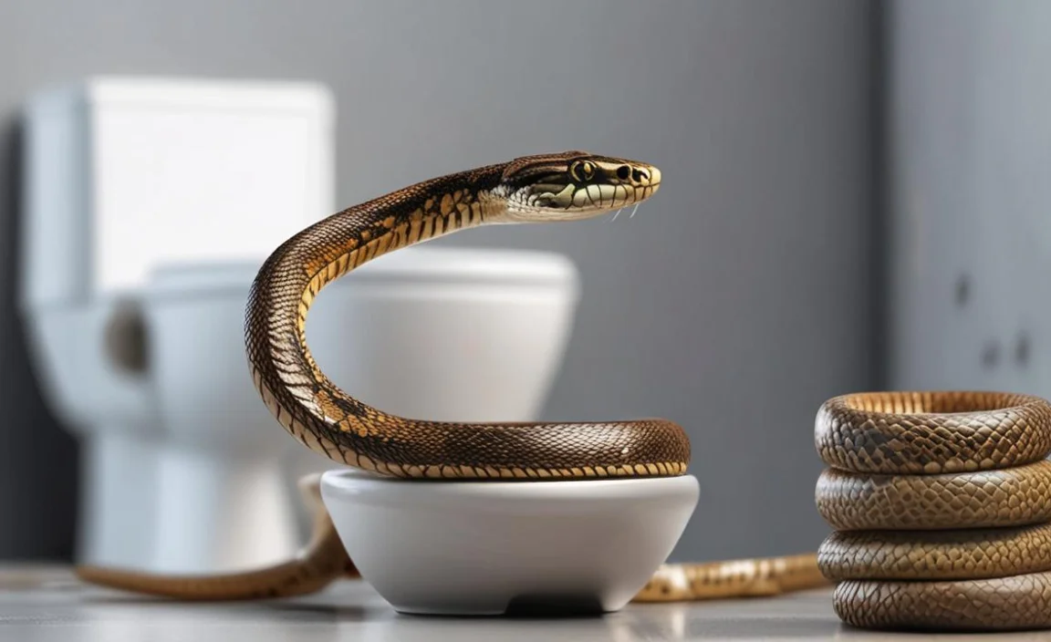 What to Do If You Find a Snake in Your Toilet