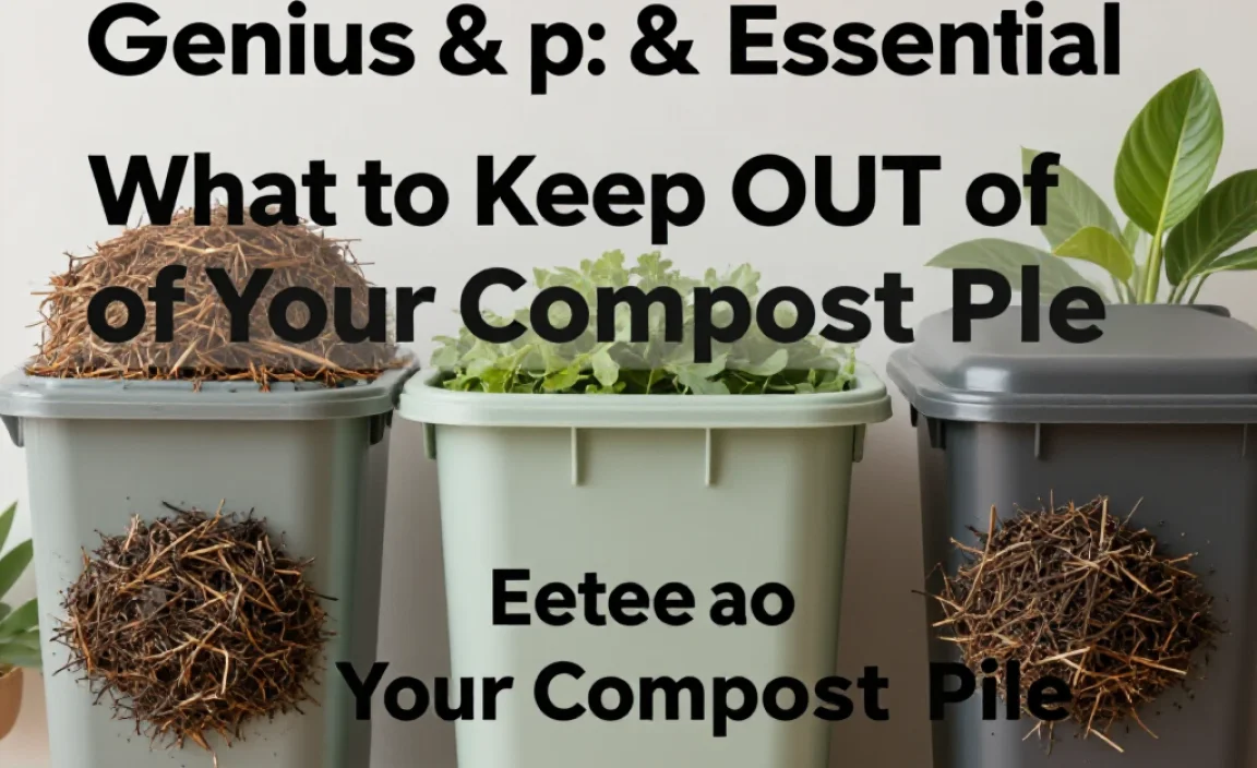 What to Keep OUT of Your Compost Pile