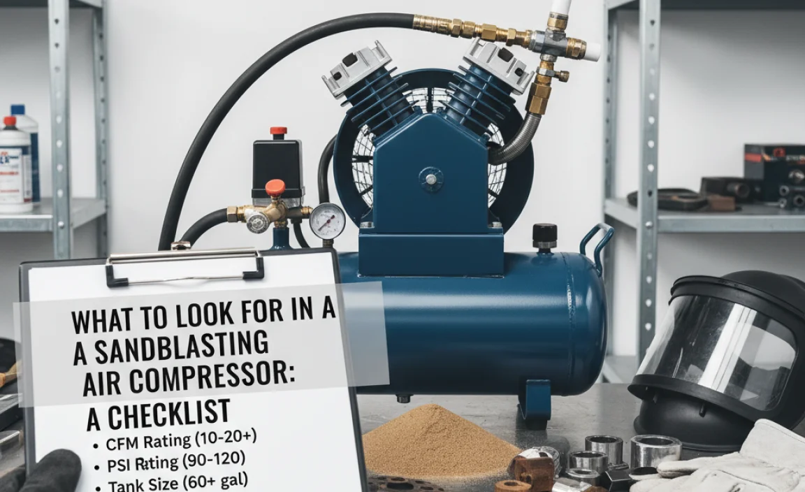 What to Look For in a Sandblasting Air Compressor: A Checklist