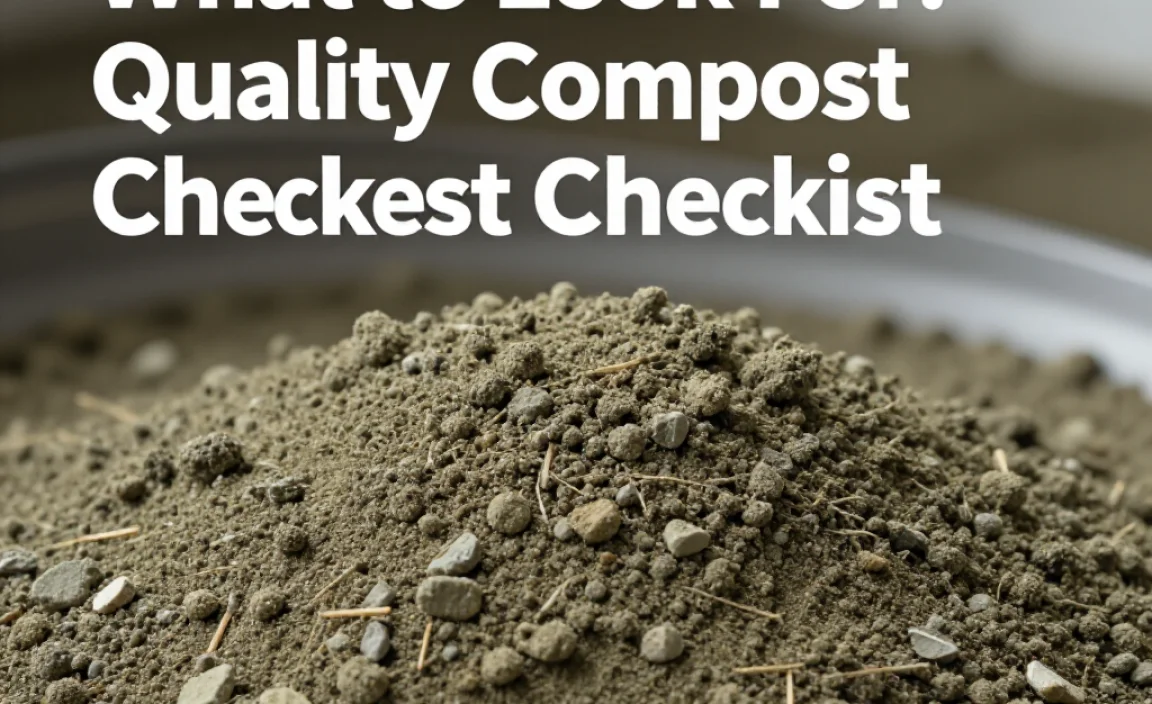 What to Look For: Quality Compost Checklist