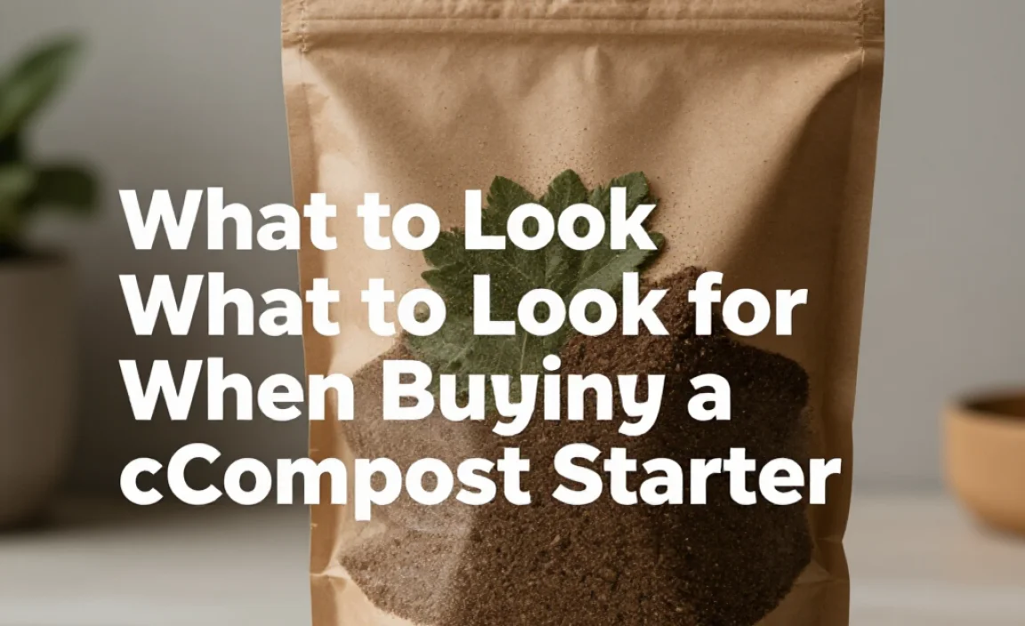 What to Look for When Buying a Compost Starter