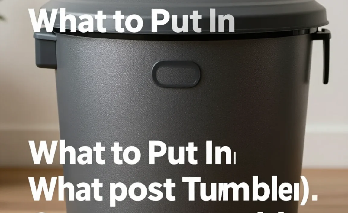 What to Put In (and What to Leave Out!) Your Compost Tumbler