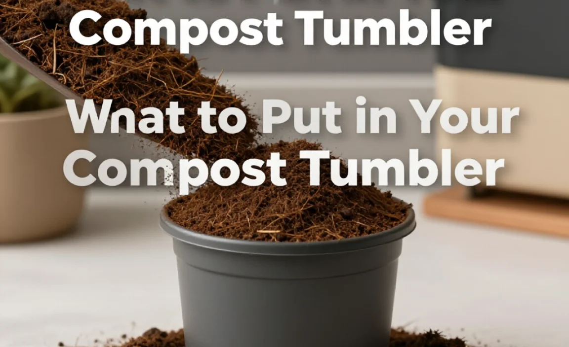 What to Put in Your Compost Tumbler