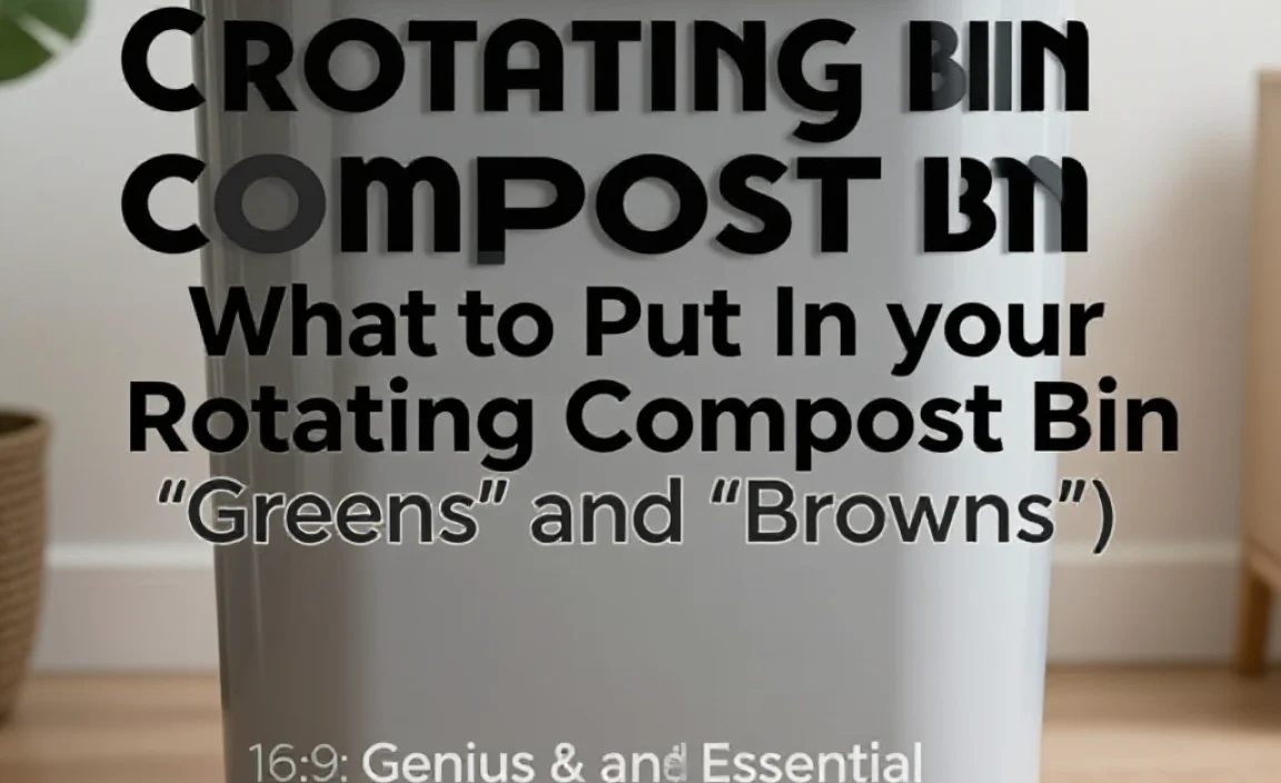 What to Put In Your Rotating Compost Bin (&ldquo;Greens&rdquo; and &ldquo;Browns&rdquo;)