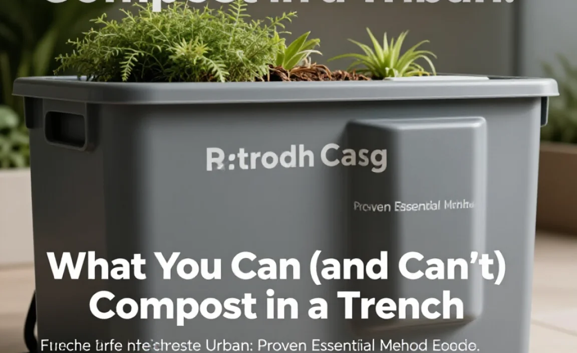 What You Can (and Can&rsquo;t) Compost in a Trench