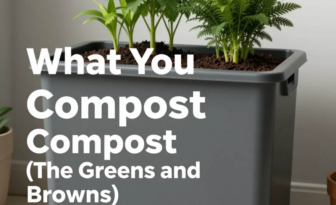 What You CAN Compost (The Greens and Browns)