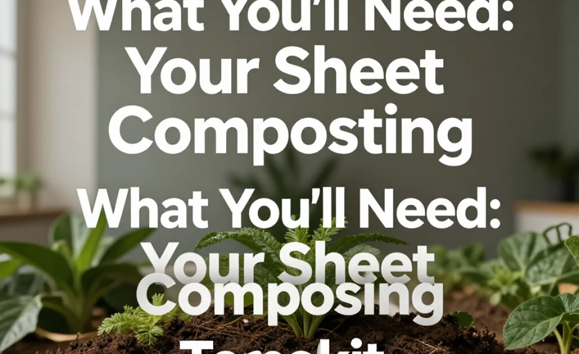 What You&rsquo;ll Need: Your Sheet Composting Toolkit