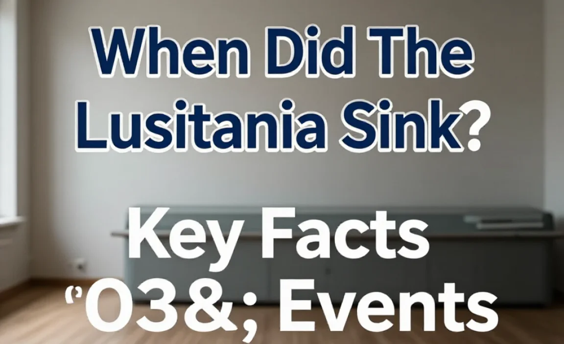 When Did The Lusitania Sink? Key Facts & Events