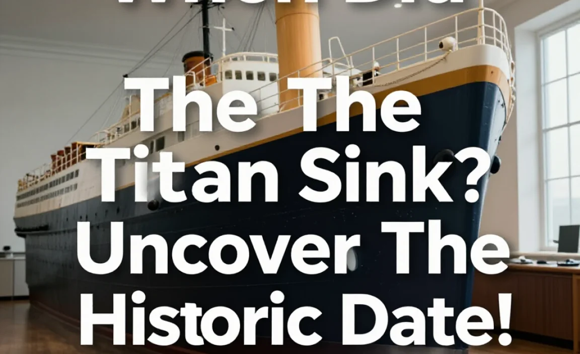 When Did The Titanic Sink? Uncover The Historic Date!