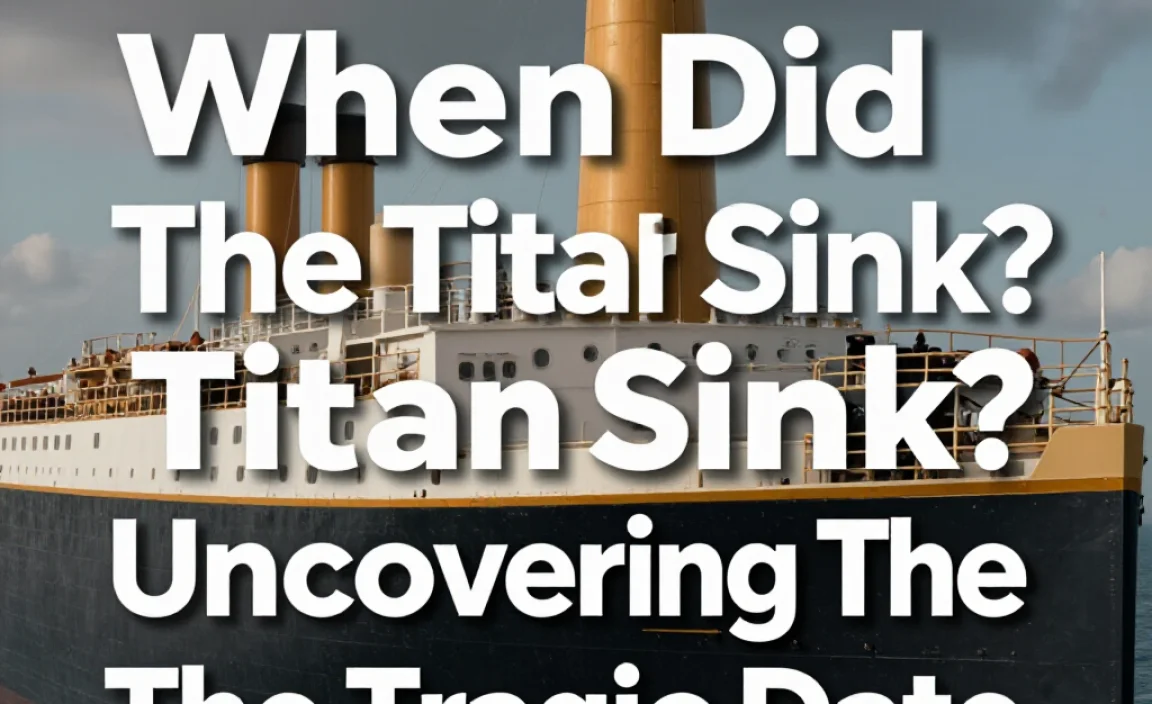 When Did The Titanic Sink? Uncovering The Tragic Date
