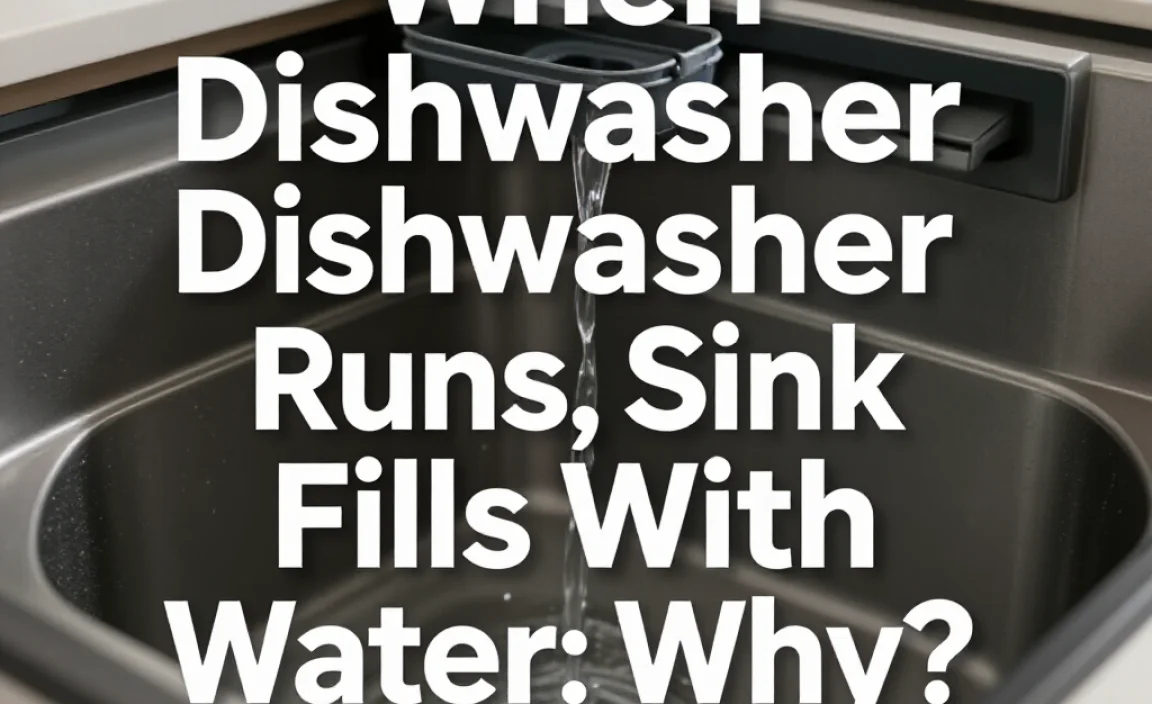 When Dishwasher Runs, Sink Fills With Water: Why?