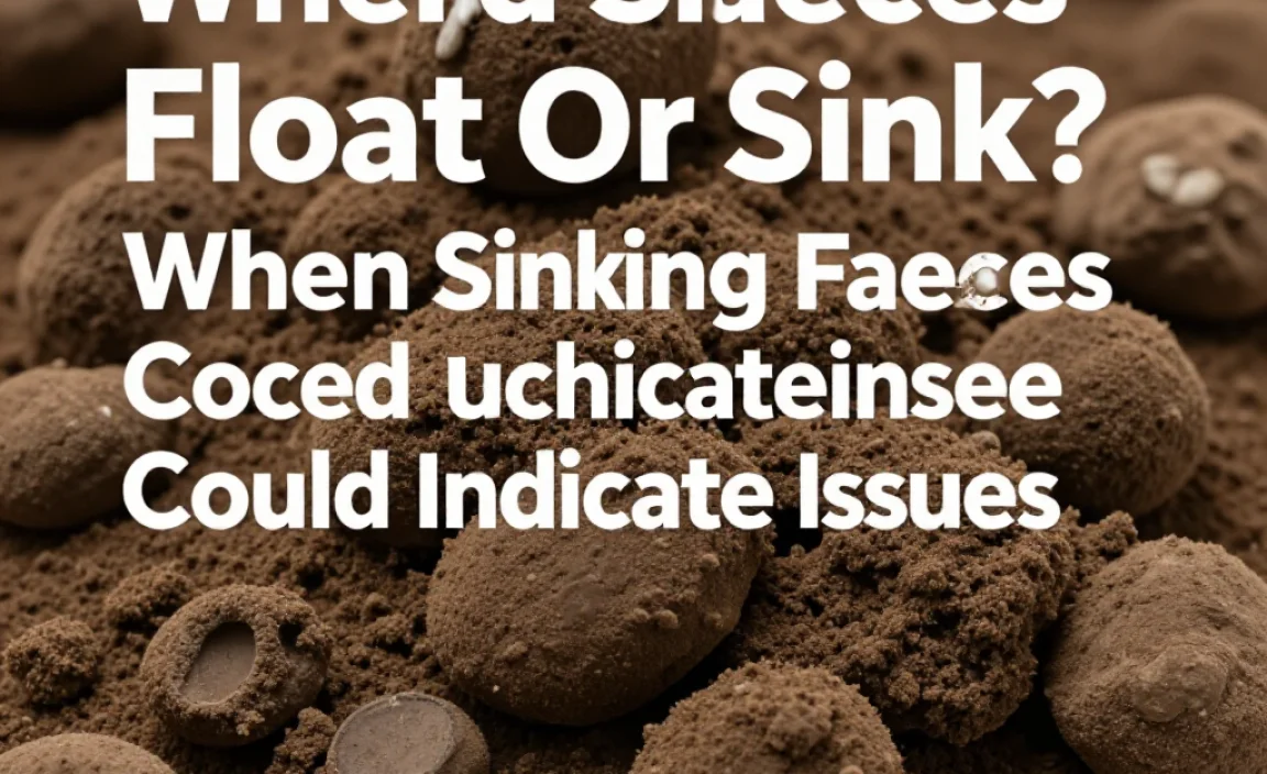 When Sinking Faeces Could Indicate Issues