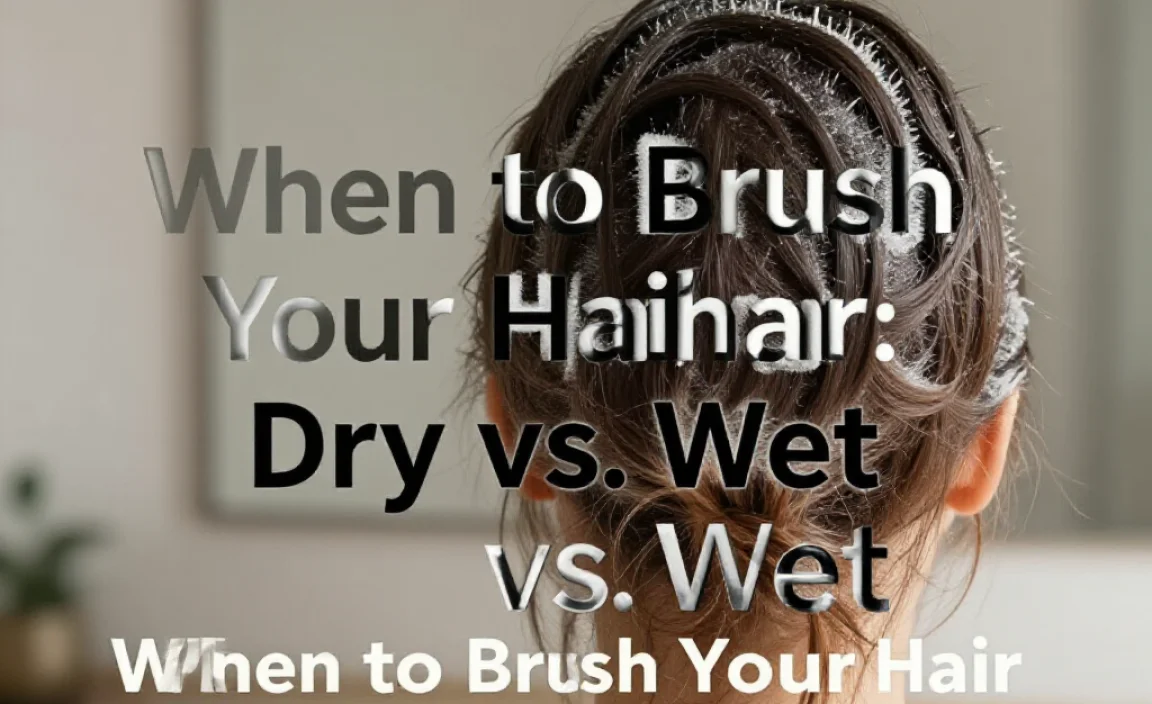 When to Brush Your Hair: Dry vs. Wet