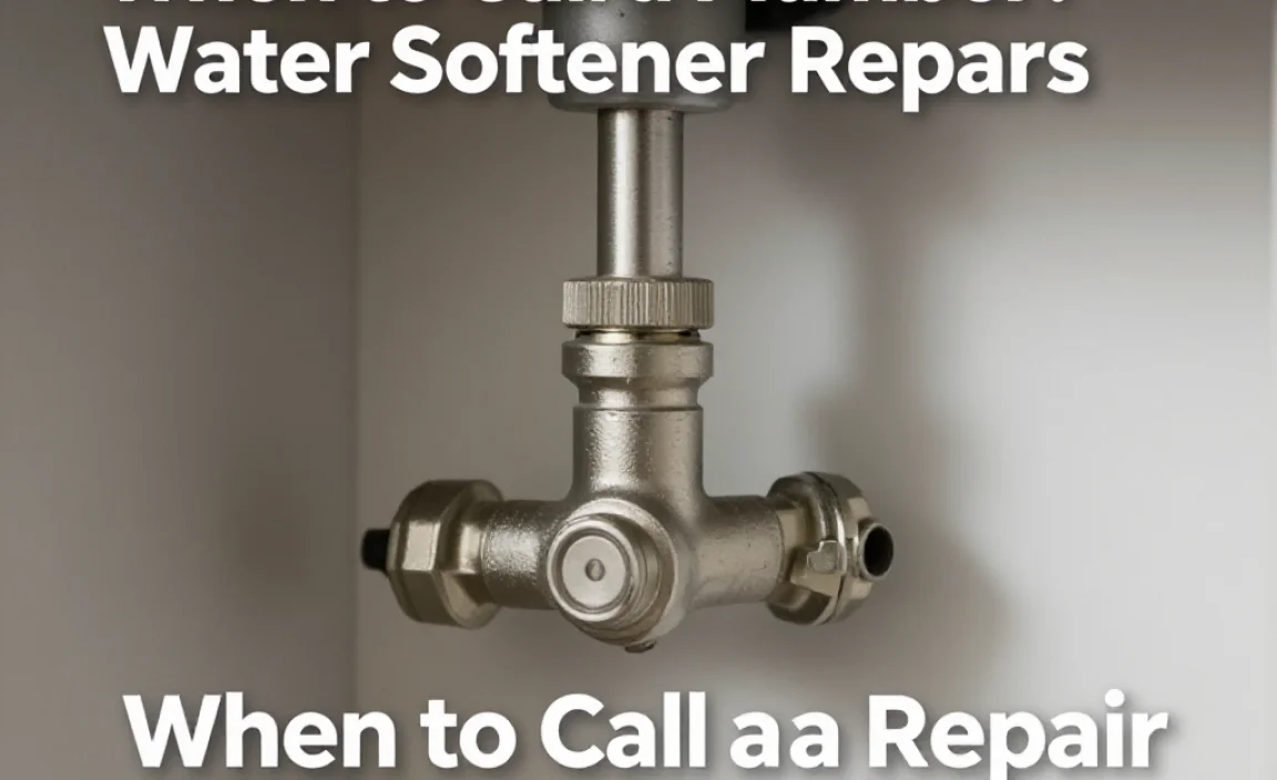 When to Call a Plumber for Water Softener Repairs