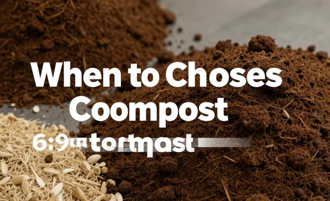 When to Choose Compost: