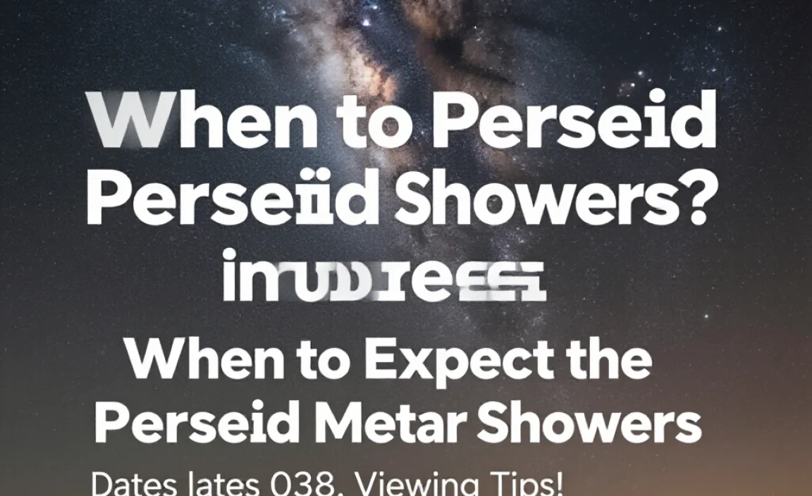 When to Expect the Perseid Meteor Showers