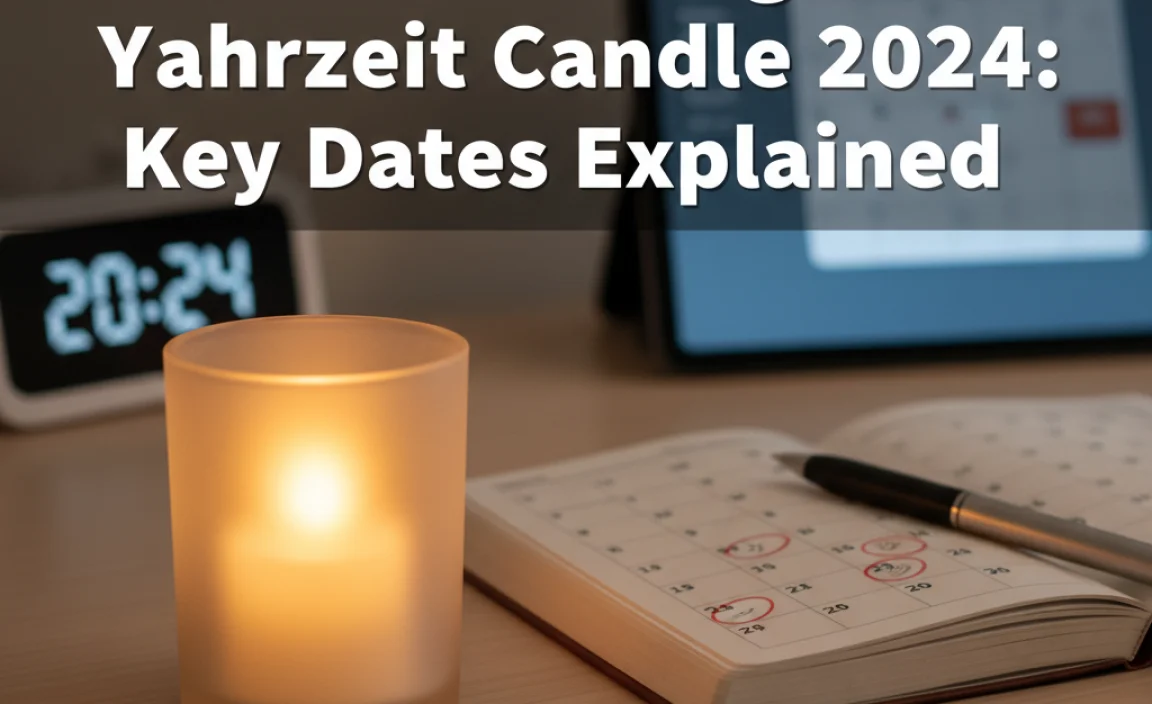 When To Light Yahrzeit Candle 2024: Key Dates Explained