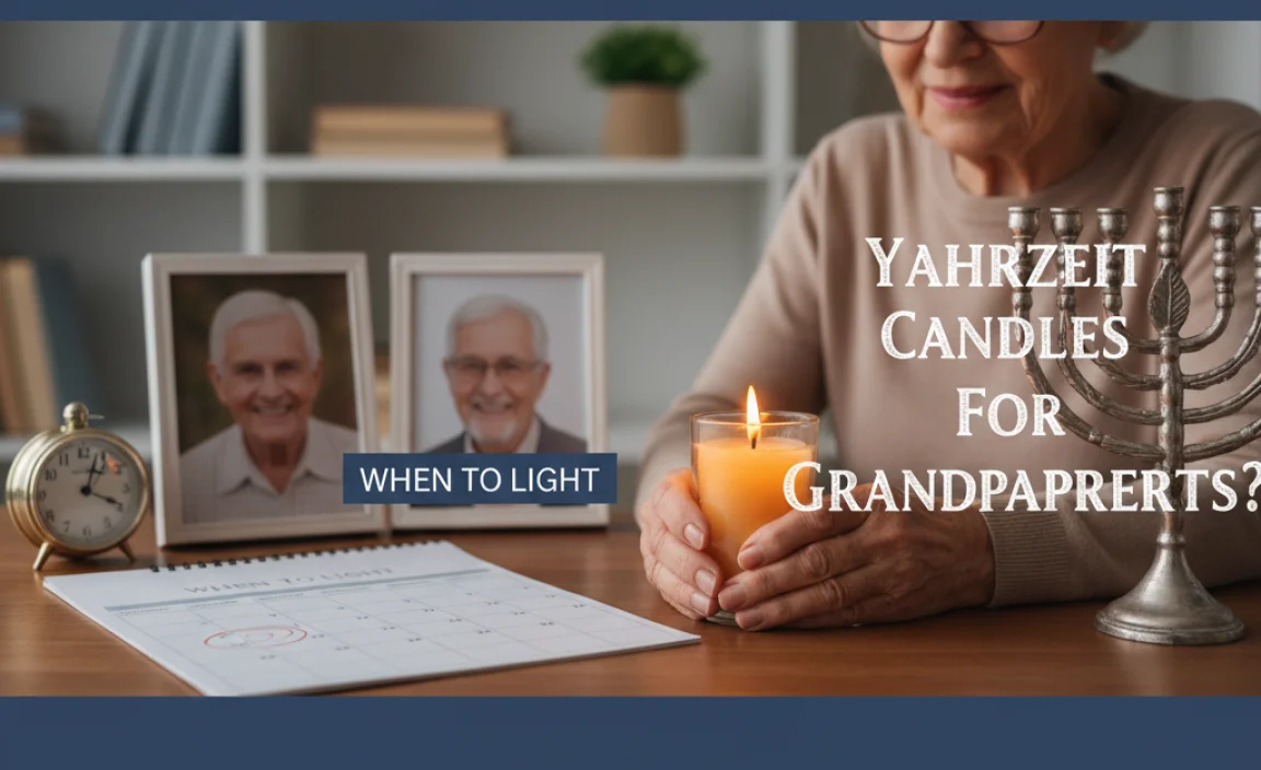 When to Light Yahrzeit Candles for Grandparents