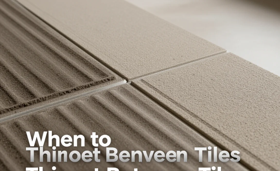 When to Remove Thinset Between Tiles