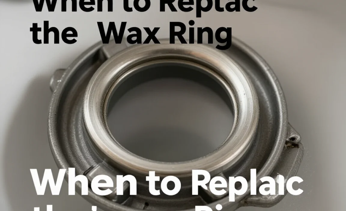 When to Replace the Wax Ring