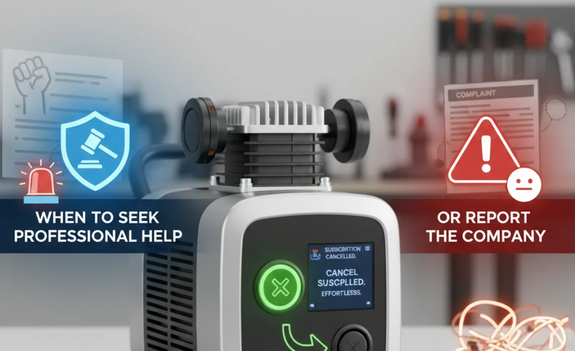 When to Seek Professional Help or Report the Company