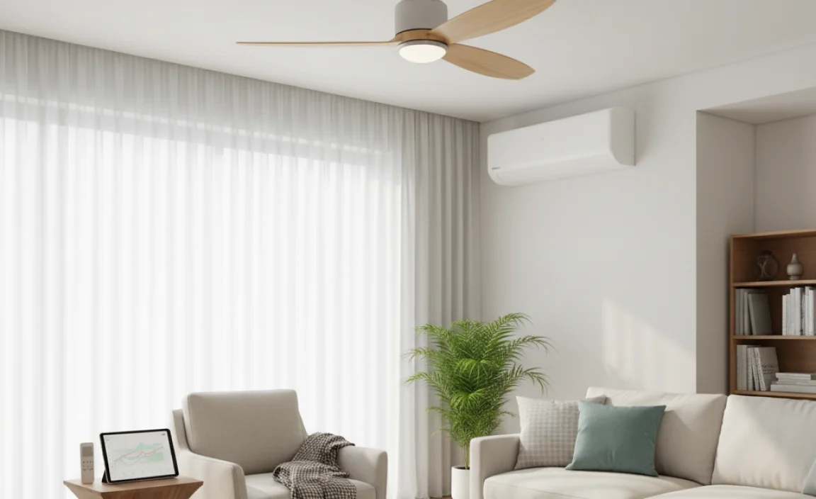 When to Use a Ceiling Fan with AC