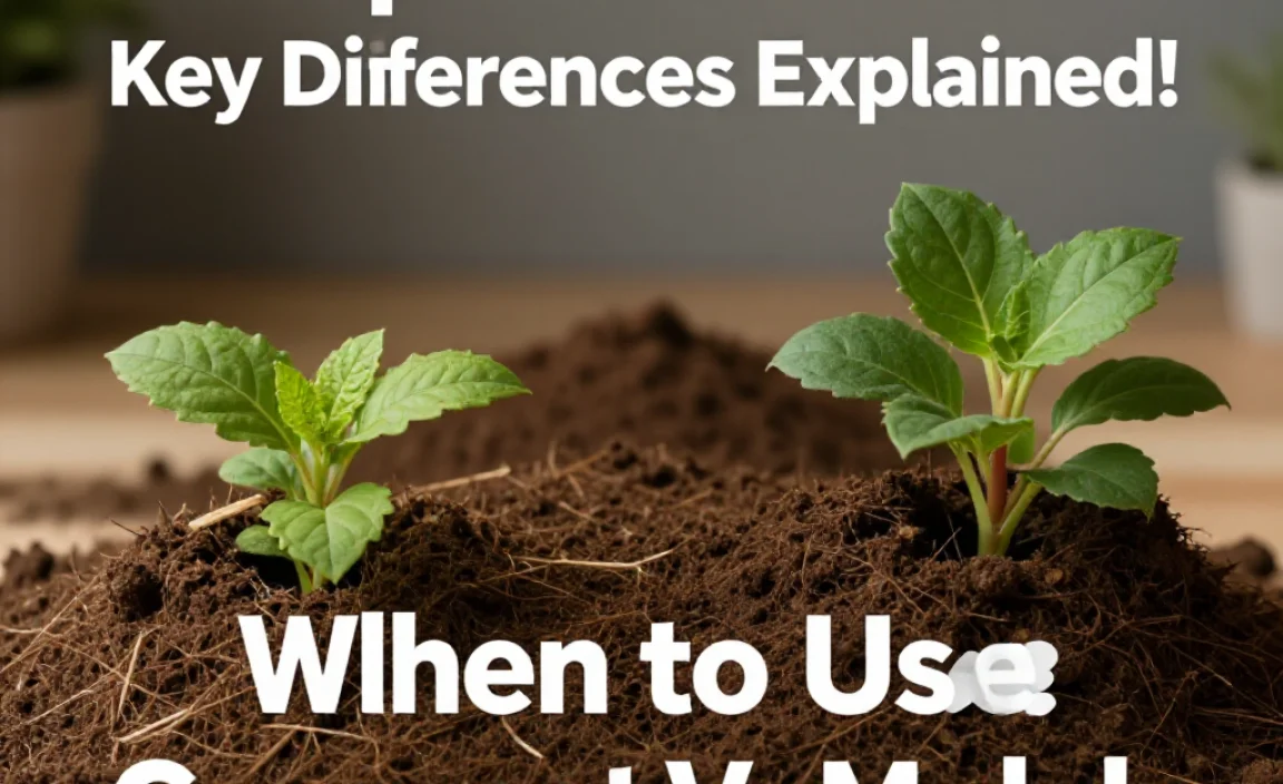 When to Use Compost Vs Mulch