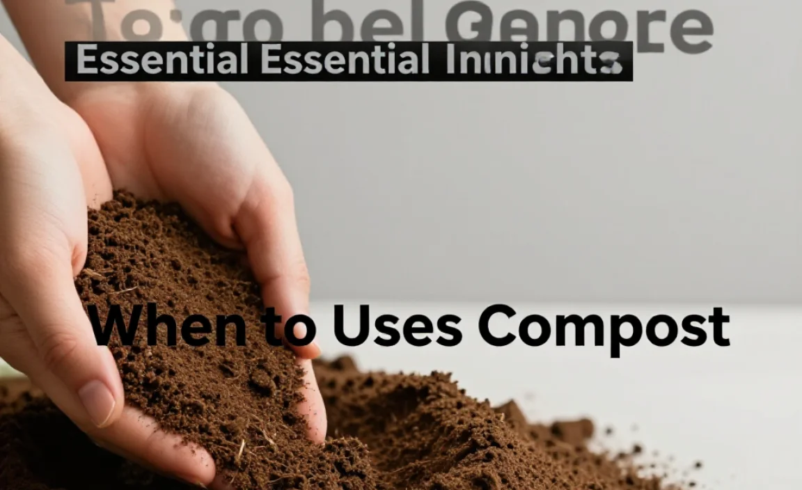 When to Use Compost