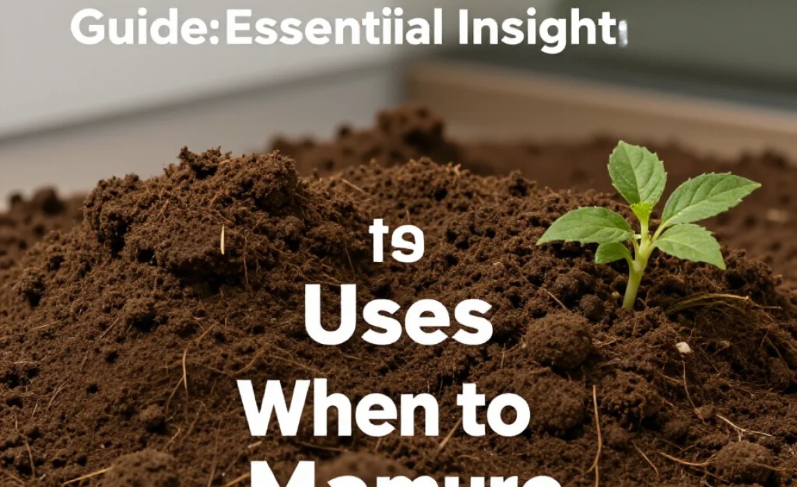 When to Use Manure