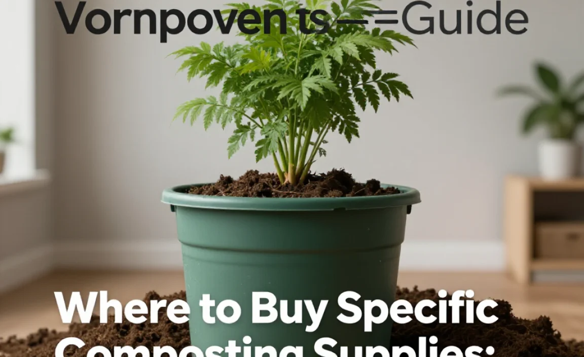 Where to Buy Specific Composting Supplies: A Comparison